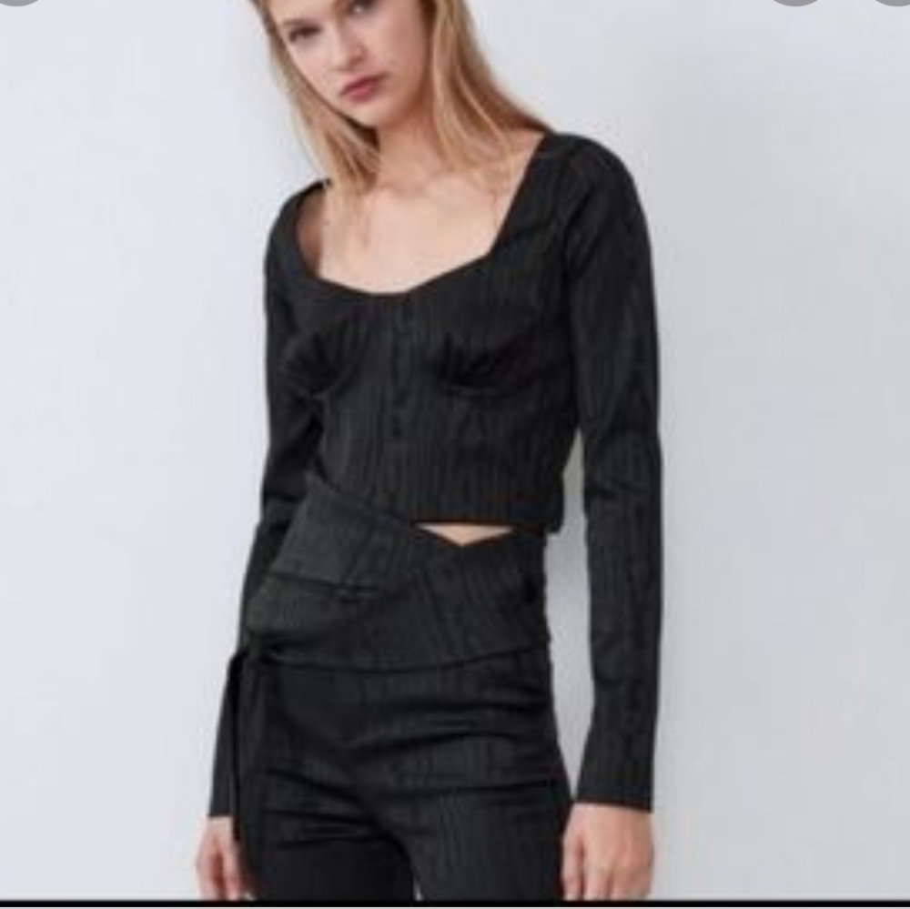 Zara long sleeve  top nwot size S